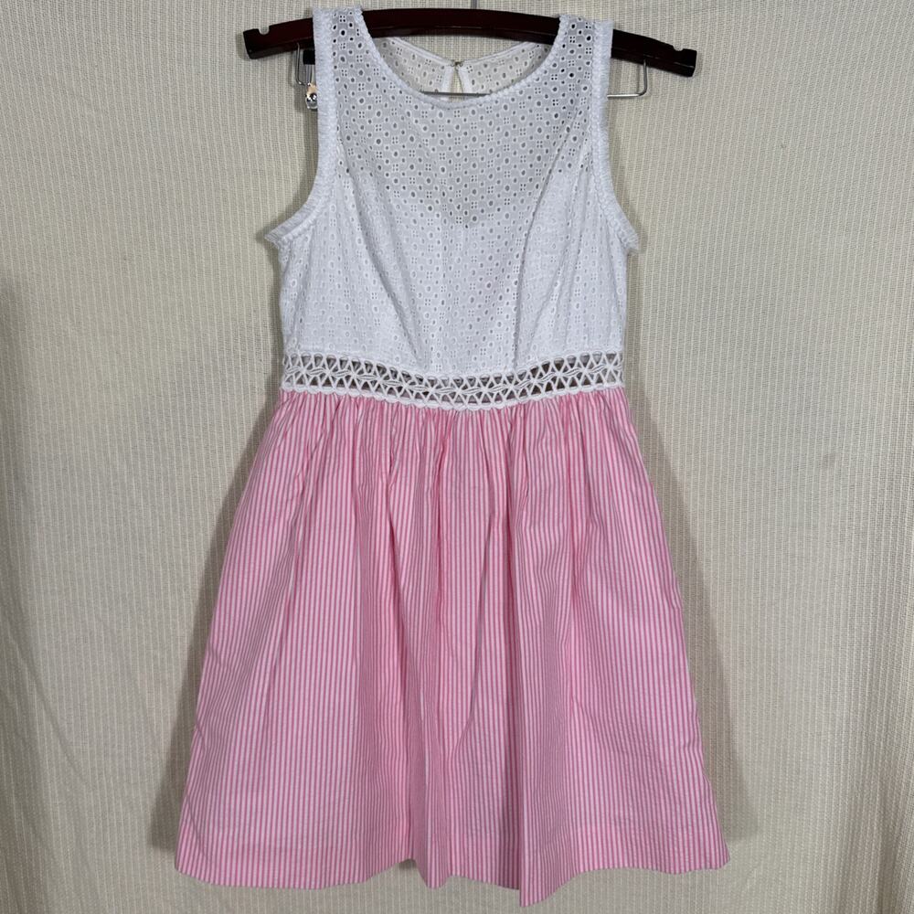 LILLY PULITZER Alivia Eyelet Dress Sz 6 Cottagecore Costal Costal Preppy Resort